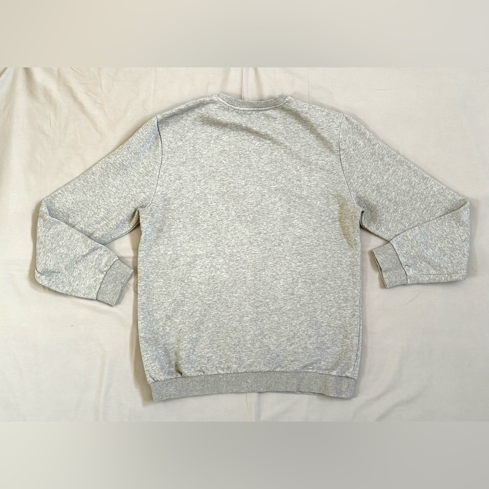 Calvin Klein Light Heather Gray Logo Crewneck Sweater - Picture 2 of 5